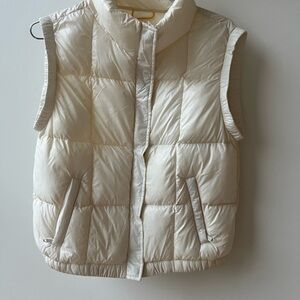 Lole Ivory Quilted Vest